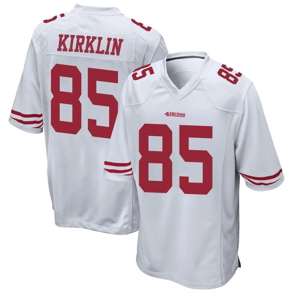 Men's San Francisco 49ers Jontre Kirklin Nike Game White Jersey Men's San Francisco 49ers Jontre Kirklin Nike Game White Jersey
