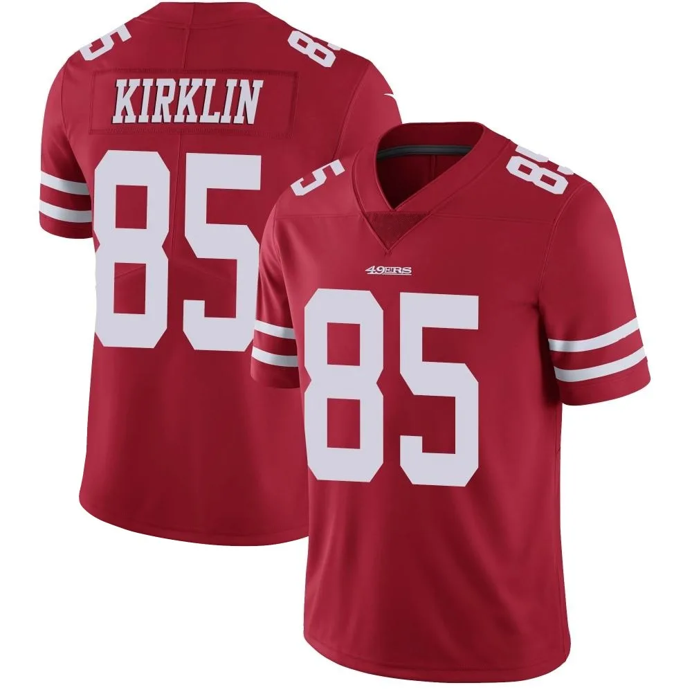 Men's San Francisco 49ers Jontre Kirklin Nike Team Color Vapor Untouchable Limited Red Jersey Men's San Francisco 49ers Jontre Kirklin Nike Team Color Vapor Untouchable Limited Red Jersey