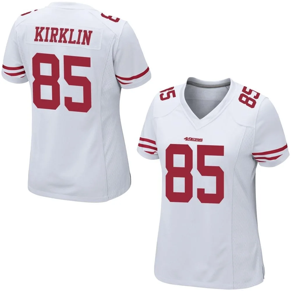 Women's San Francisco 49ers Jontre Kirklin Nike Game White Jersey Women's San Francisco 49ers Jontre Kirklin Nike Game White Jersey