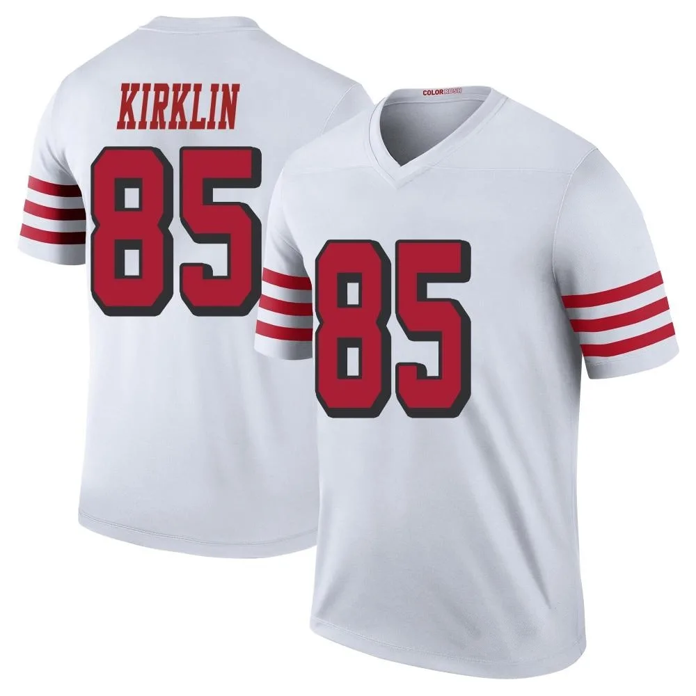 Youth San Francisco 49ers Jontre Kirklin Nike Color Rush Legend White Jersey Youth San Francisco 49ers Jontre Kirklin Nike Color Rush Legend White Jersey