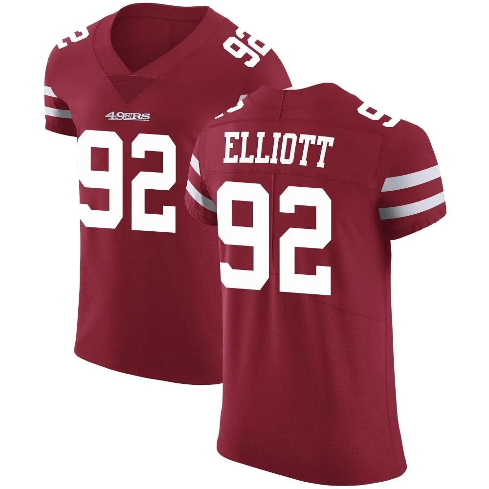 Men's San Francisco 49ers Jordan Elliott Nike Team Color Vapor Untouchable Elite Red Jersey Men's San Francisco 49ers Jordan Elliott Nike Team Color Vapor Untouchable Elite Red Jersey