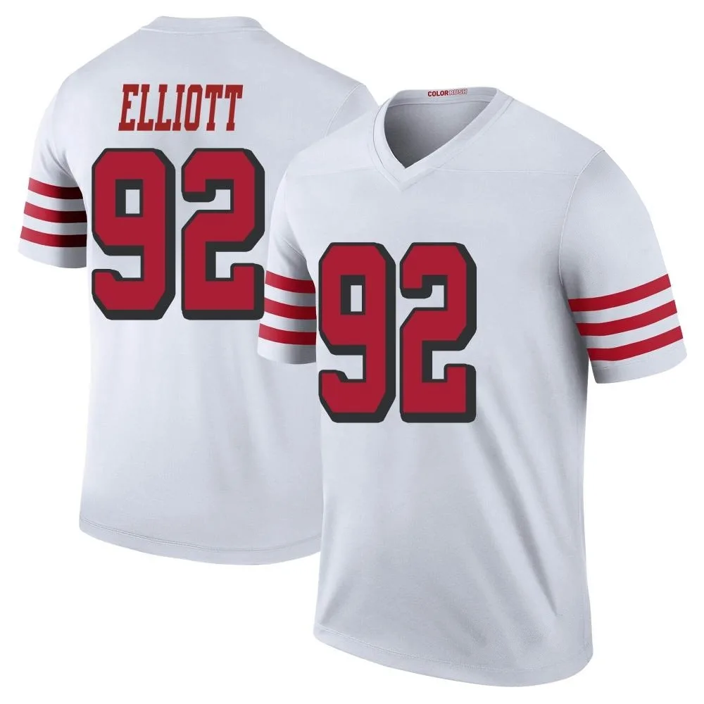 Youth San Francisco 49ers Jordan Elliott Nike Color Rush Legend White Jersey Youth San Francisco 49ers Jordan Elliott Nike Color Rush Legend White Jersey