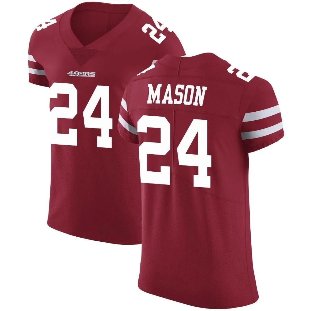 Men's San Francisco 49ers Jordan Mason Nike Team Color Vapor Untouchable Elite Red Jersey Men's San Francisco 49ers Jordan Mason Nike Team Color Vapor Untouchable Elite Red Jersey
