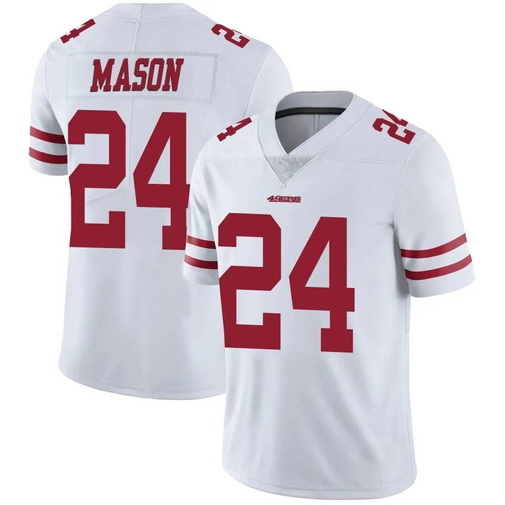 Youth San Francisco 49ers Jordan Mason Nike Vapor Untouchable Limited White Jersey Youth San Francisco 49ers Jordan Mason Nike Vapor Untouchable Limited White Jersey