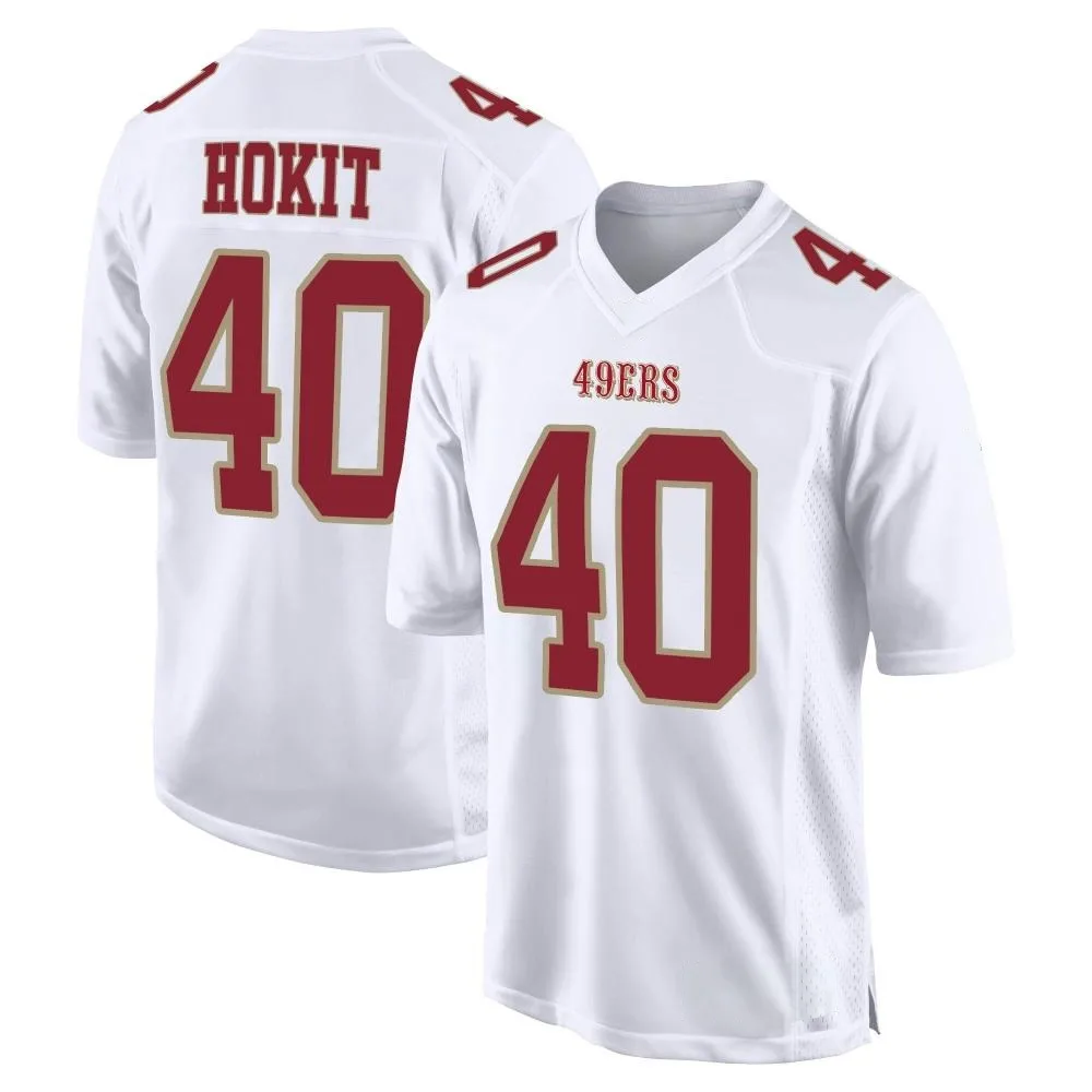 Men's San Francisco 49ers Josh Hokit Nike Fashion Game White Jersey Men's San Francisco 49ers Josh Hokit Nike Fashion Game White Jersey