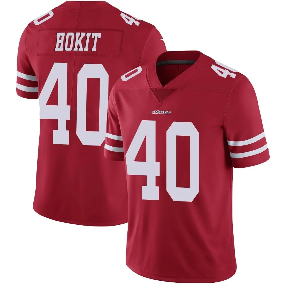 Men's San Francisco 49ers Josh Hokit Nike Team Color Vapor Untouchable Limited Red Jersey Men's San Francisco 49ers Josh Hokit Nike Team Color Vapor Untouchable Limited Red Jersey