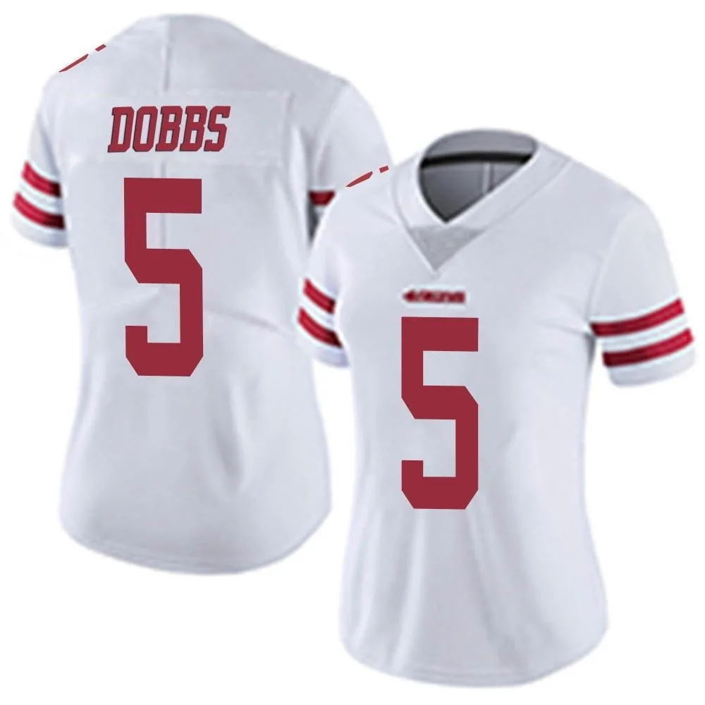Women's San Francisco 49ers Joshua Dobbs Nike Vapor Untouchable Limited White Jersey Women's San Francisco 49ers Joshua Dobbs Nike Vapor Untouchable Limited White Jersey