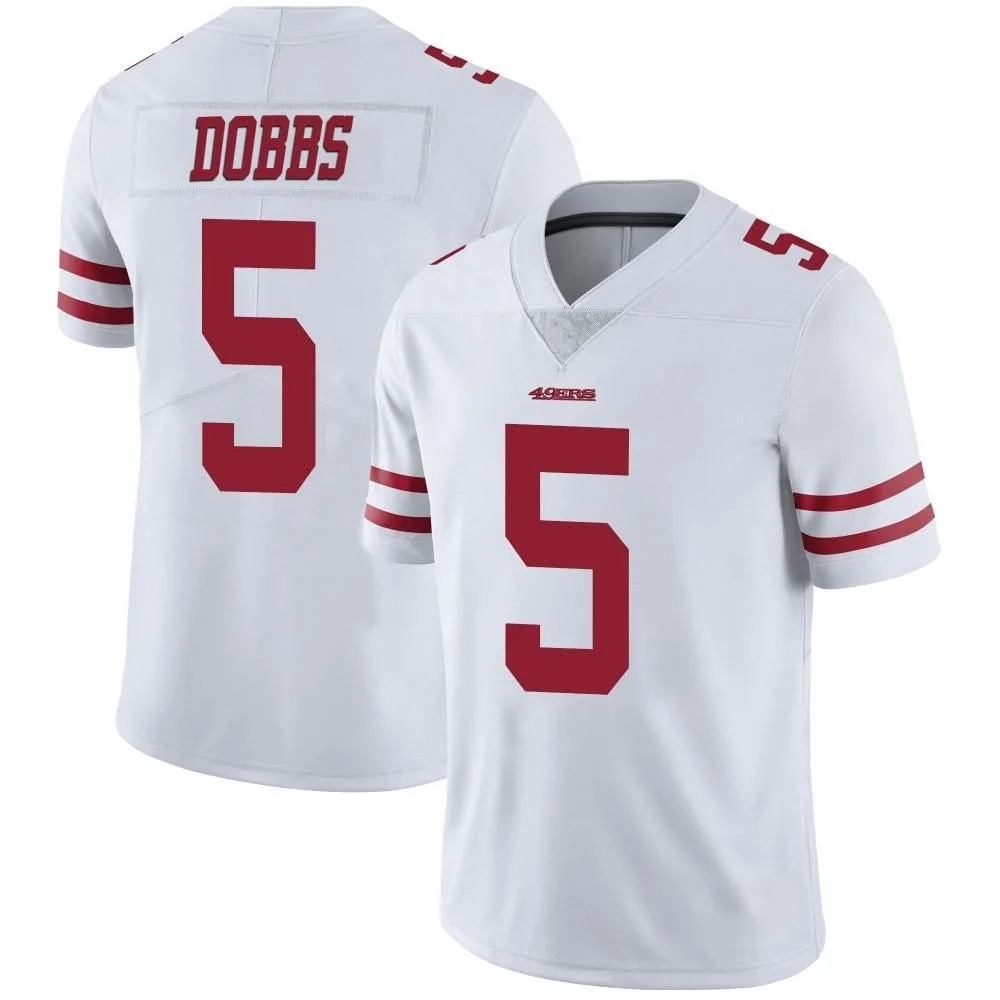 Youth San Francisco 49ers Joshua Dobbs Nike Vapor Untouchable Limited White Jersey Youth San Francisco 49ers Joshua Dobbs Nike Vapor Untouchable Limited White Jersey