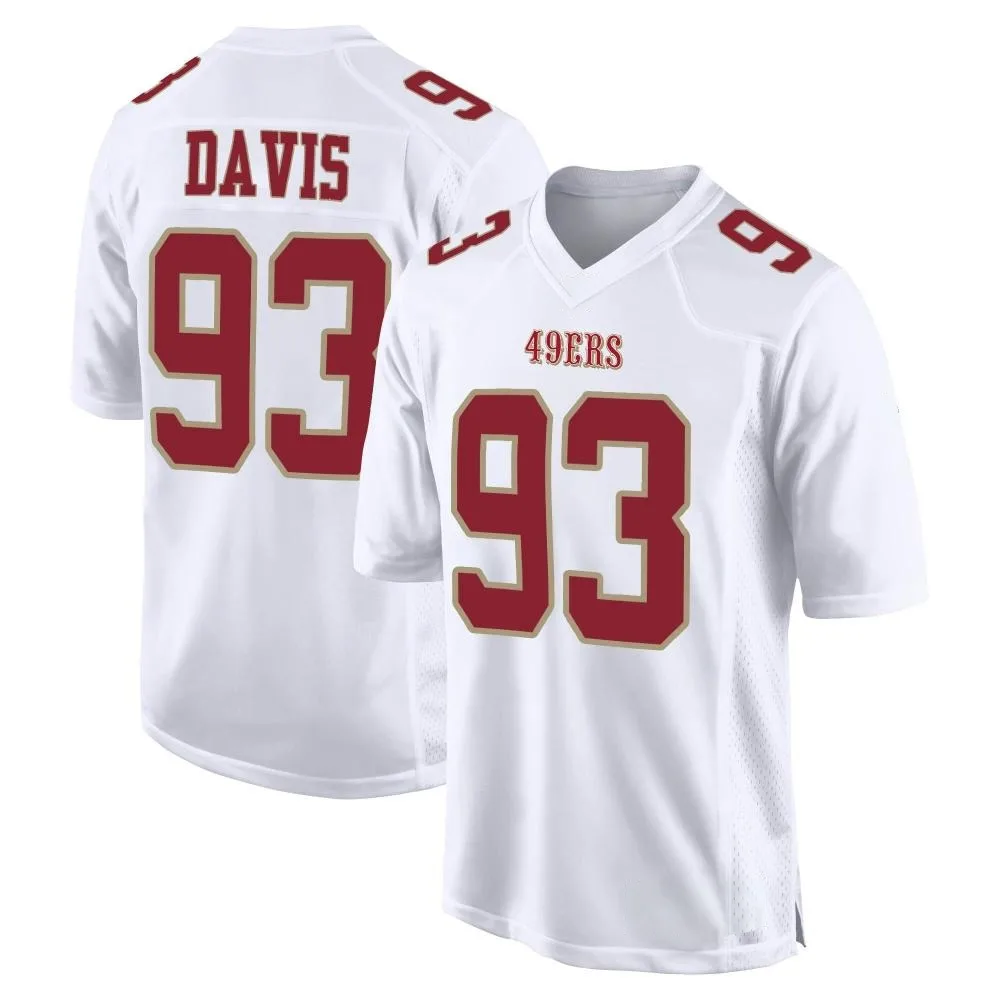 Men's San Francisco 49ers Kalia Davis Nike Fashion Game White Jersey Men's San Francisco 49ers Kalia Davis Nike Fashion Game White Jersey