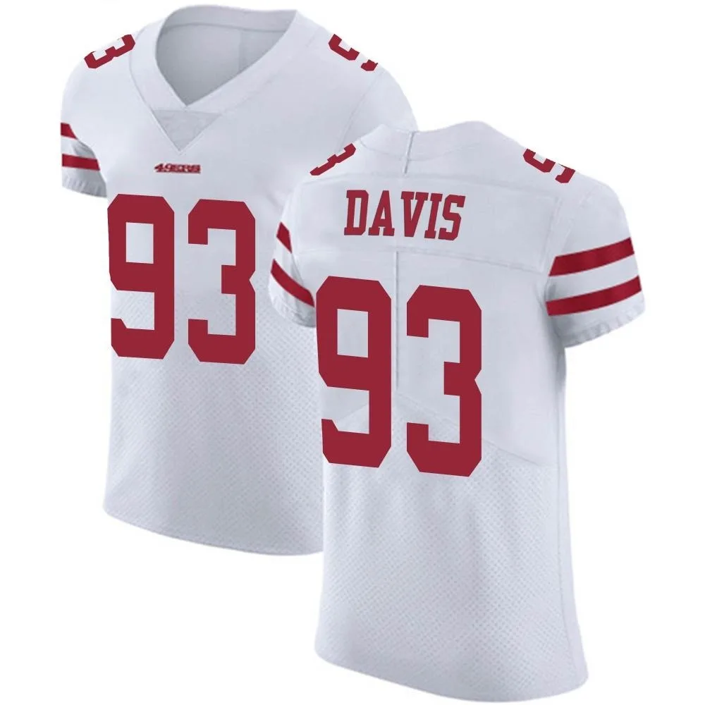 Men's San Francisco 49ers Kalia Davis Nike Vapor Untouchable Elite White Jersey Men's San Francisco 49ers Kalia Davis Nike Vapor Untouchable Elite White Jersey