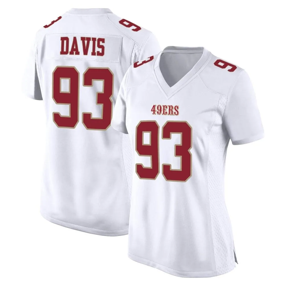 Women's San Francisco 49ers Kalia Davis Nike Fashion Game White Jersey Women's San Francisco 49ers Kalia Davis Nike Fashion Game White Jersey