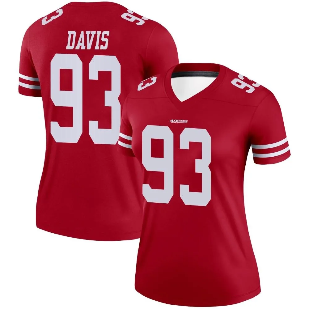 Women's San Francisco 49ers Kalia Davis Nike Legend Scarlet Jersey Women's San Francisco 49ers Kalia Davis Nike Legend Scarlet Jersey