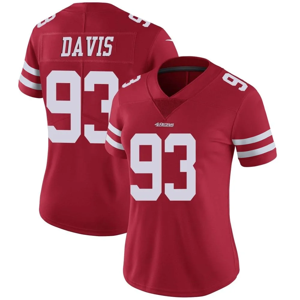 Women's San Francisco 49ers Kalia Davis Nike Team Color Vapor Untouchable Limited Red Jersey Women's San Francisco 49ers Kalia Davis Nike Team Color Vapor Untouchable Limited Red Jersey