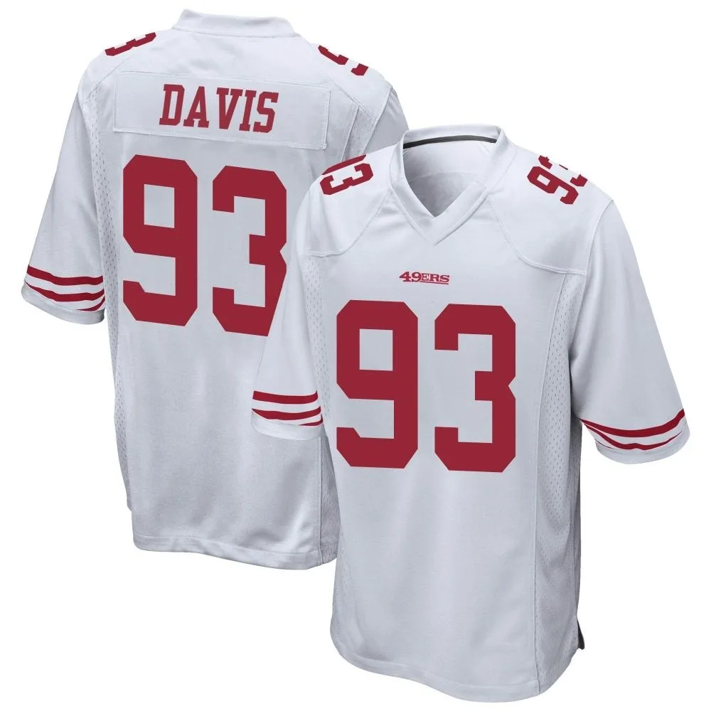 Youth San Francisco 49ers Kalia Davis Nike Game White Jersey Youth San Francisco 49ers Kalia Davis Nike Game White Jersey