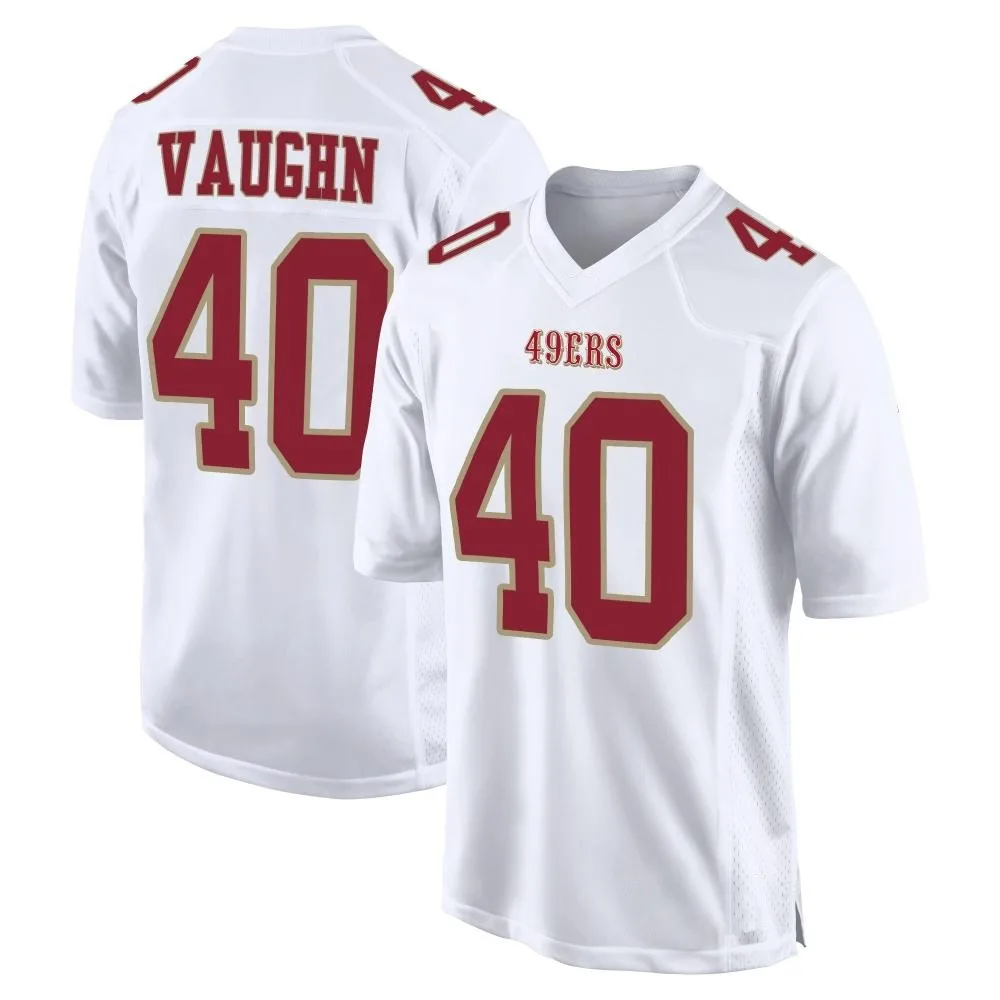 Men's San Francisco 49ers Ke'shawn Vaughn Nike Fashion Game White Jersey Men's San Francisco 49ers Ke'shawn Vaughn Nike Fashion Game White Jersey