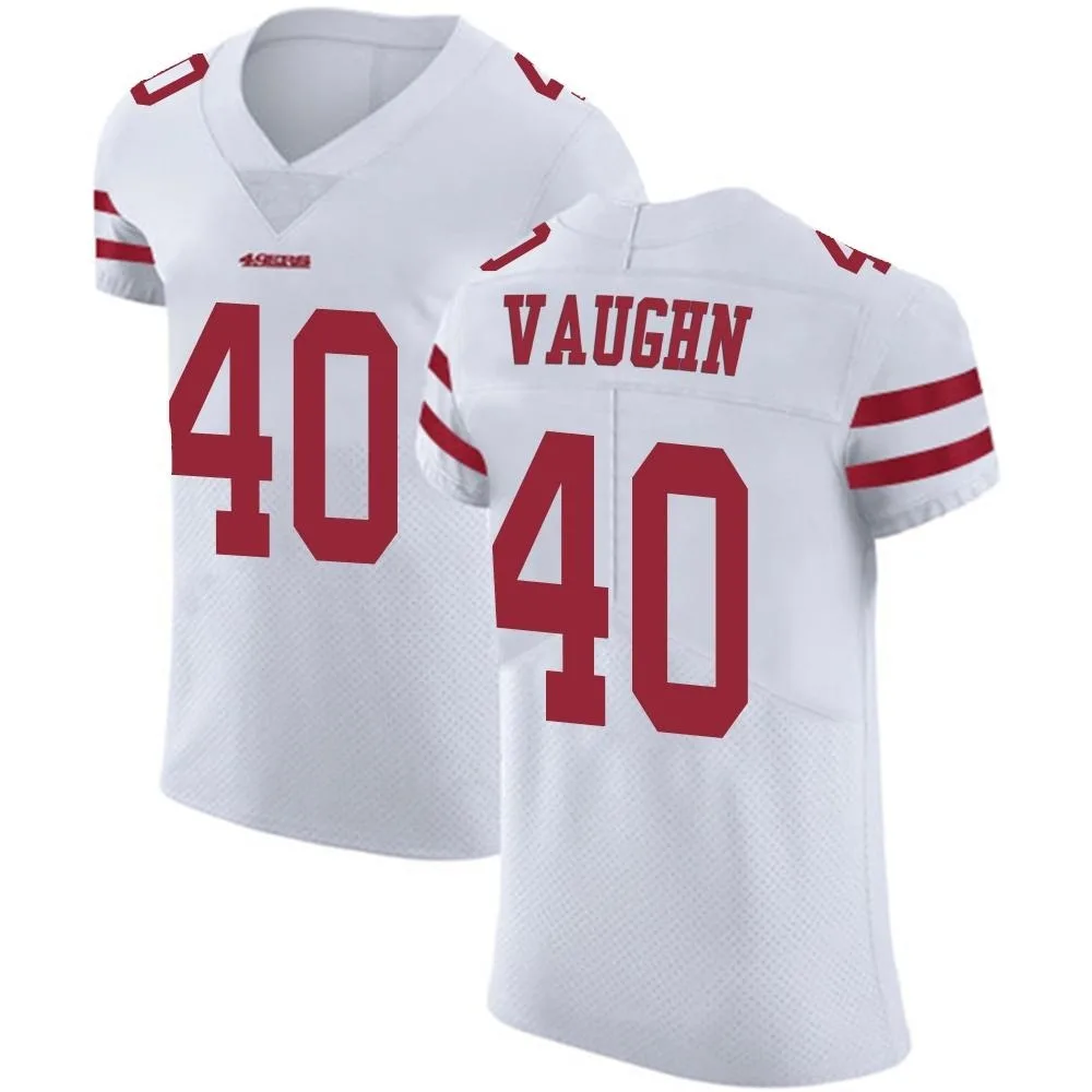 Men's San Francisco 49ers Ke'shawn Vaughn Nike Vapor Untouchable Elite White Jersey Men's San Francisco 49ers Ke'shawn Vaughn Nike Vapor Untouchable Elite White Jersey