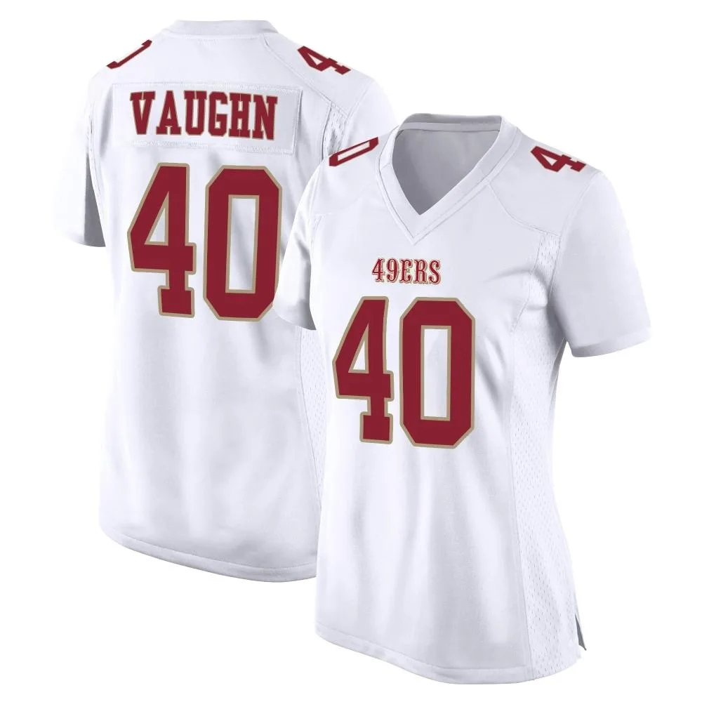 Women's San Francisco 49ers Ke'shawn Vaughn Nike Fashion Game White Jersey Women's San Francisco 49ers Ke'shawn Vaughn Nike Fashion Game White Jersey