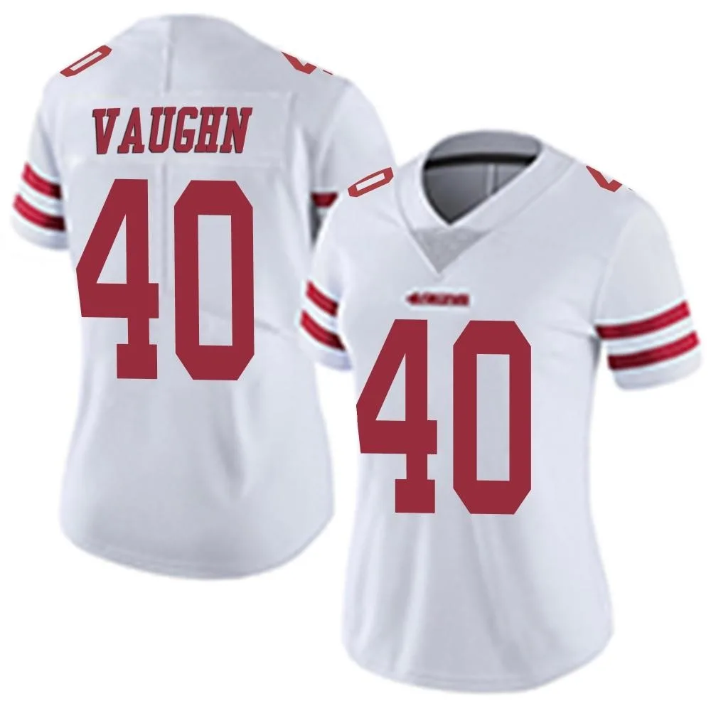 Women's San Francisco 49ers Ke'shawn Vaughn Nike Vapor Untouchable Limited White Jersey Women's San Francisco 49ers Ke'shawn Vaughn Nike Vapor Untouchable Limited White Jersey
