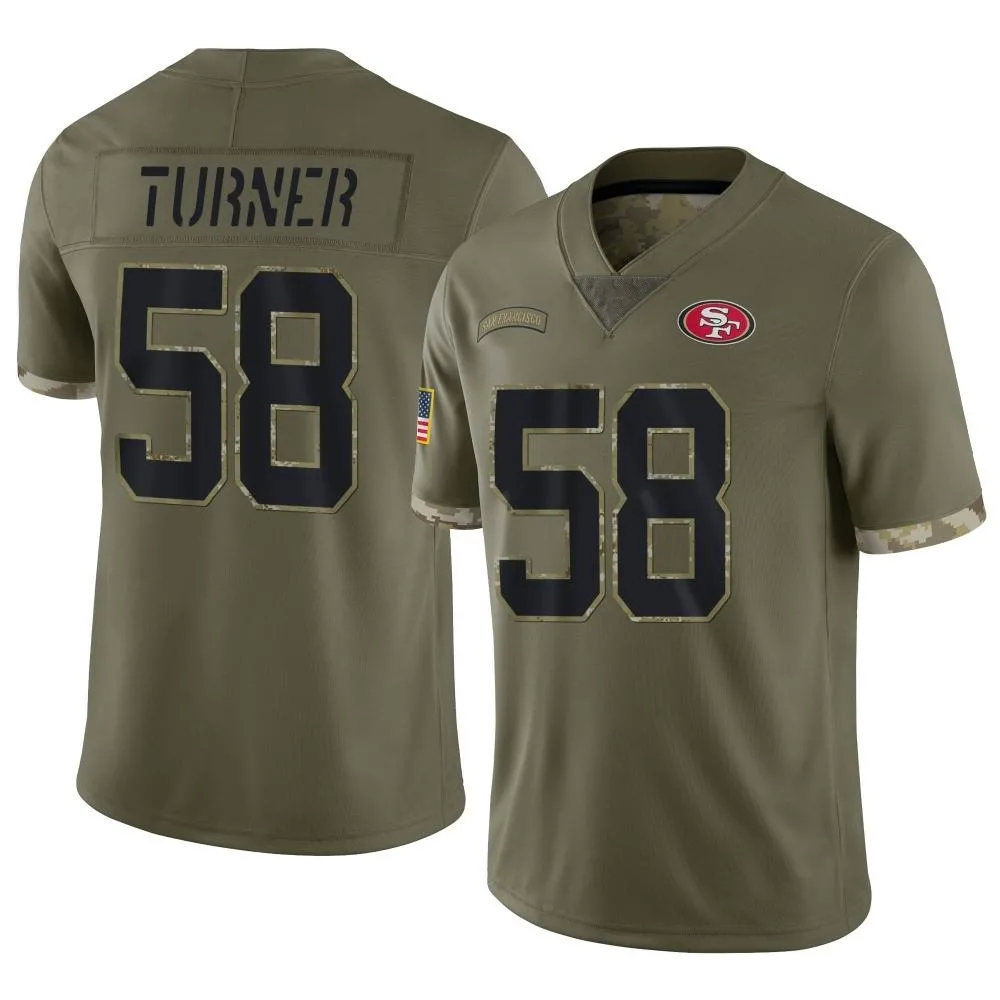 Men's San Francisco 49ers Keena Turner Nike 2022 Salute To Service Limited Olive Jersey Men's San Francisco 49ers Keena Turner Nike 2022 Salute To Service Limited Olive Jersey