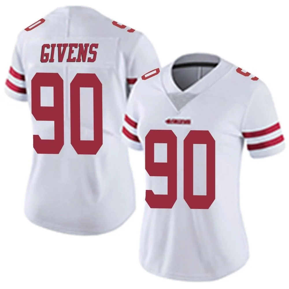 Women's San Francisco 49ers Kevin Givens Nike Vapor Untouchable Limited White Jersey Women's San Francisco 49ers Kevin Givens Nike Vapor Untouchable Limited White Jersey