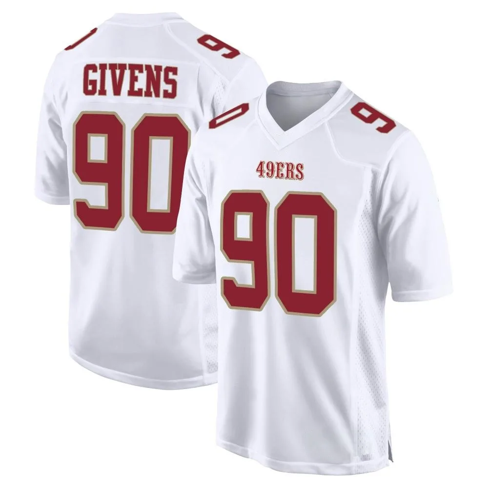 Youth San Francisco 49ers Kevin Givens Nike Fashion Game White Jersey Youth San Francisco 49ers Kevin Givens Nike Fashion Game White Jersey