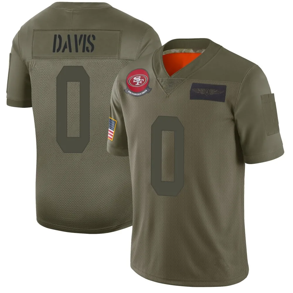 Men's San Francisco 49ers Khalil Davis Nike 2019 Salute To Service Limited Camo Jersey Men's San Francisco 49ers Khalil Davis Nike 2019 Salute To Service Limited Camo Jersey