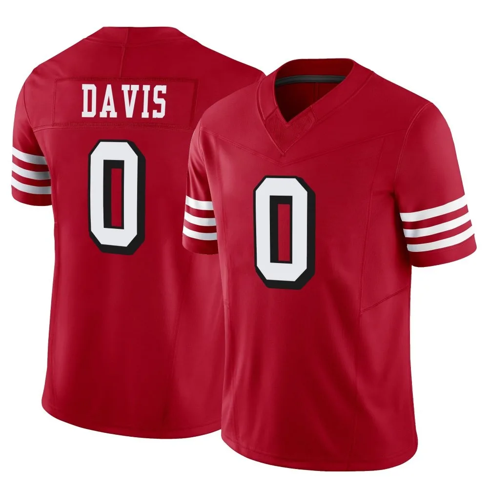 Men's San Francisco 49ers Khalil Davis Nike Alternate Vapor F.U.S.E. Limited Scarlet Jersey Men's San Francisco 49ers Khalil Davis Nike Alternate Vapor F.U.S.E. Limited Scarlet Jersey