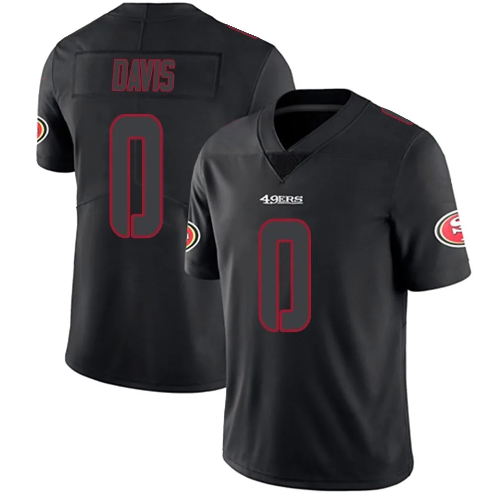 Men's San Francisco 49ers Khalil Davis Nike Limited Black Impact Jersey Men's San Francisco 49ers Khalil Davis Nike Limited Black Impact Jersey