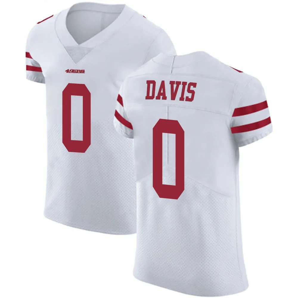 Men's San Francisco 49ers Khalil Davis Nike Vapor Untouchable Elite White Jersey Men's San Francisco 49ers Khalil Davis Nike Vapor Untouchable Elite White Jersey