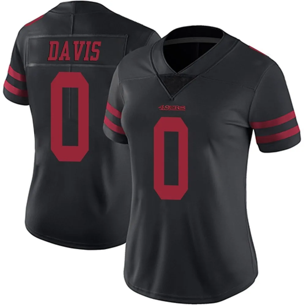 Women's San Francisco 49ers Khalil Davis Nike Alternate Vapor Untouchable Limited Black Jersey Women's San Francisco 49ers Khalil Davis Nike Alternate Vapor Untouchable Limited Black Jersey
