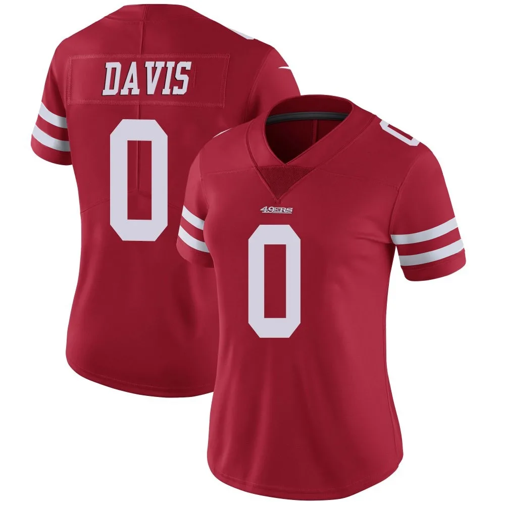 Women's San Francisco 49ers Khalil Davis Nike Team Color Vapor Untouchable Limited Red Jersey Women's San Francisco 49ers Khalil Davis Nike Team Color Vapor Untouchable Limited Red Jersey