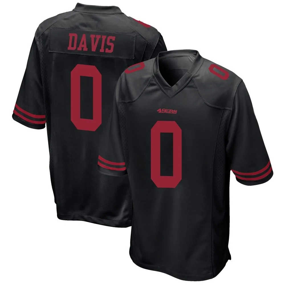Youth San Francisco 49ers Khalil Davis Nike Alternate Game Black Jersey Youth San Francisco 49ers Khalil Davis Nike Alternate Game Black Jersey