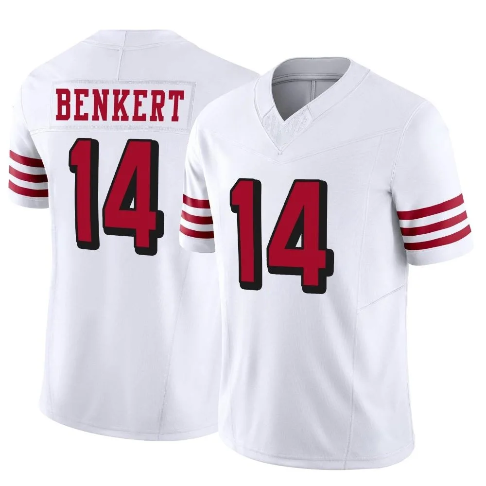 Men's San Francisco 49ers Kurt Benkert Nike Alternate Vapor F.U.S.E. Limited White Jersey Men's San Francisco 49ers Kurt Benkert Nike Alternate Vapor F.U.S.E. Limited White Jersey
