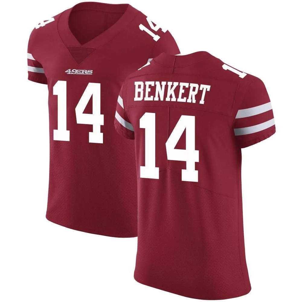 Men's San Francisco 49ers Kurt Benkert Nike Team Color Vapor Untouchable Elite Red Jersey Men's San Francisco 49ers Kurt Benkert Nike Team Color Vapor Untouchable Elite Red Jersey