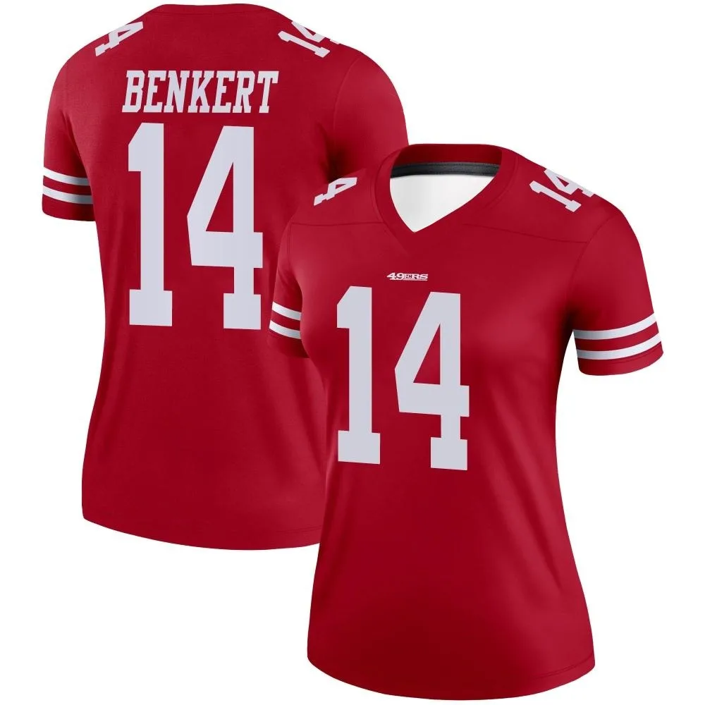 Women's San Francisco 49ers Kurt Benkert Nike Legend Scarlet Jersey Women's San Francisco 49ers Kurt Benkert Nike Legend Scarlet Jersey