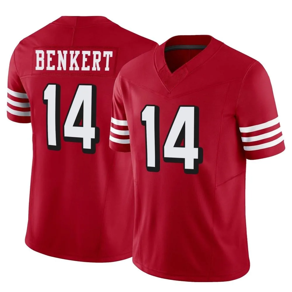 Youth San Francisco 49ers Kurt Benkert Nike Alternate Vapor F.U.S.E. Limited Scarlet Jersey Youth San Francisco 49ers Kurt Benkert Nike Alternate Vapor F.U.S.E. Limited Scarlet Jersey