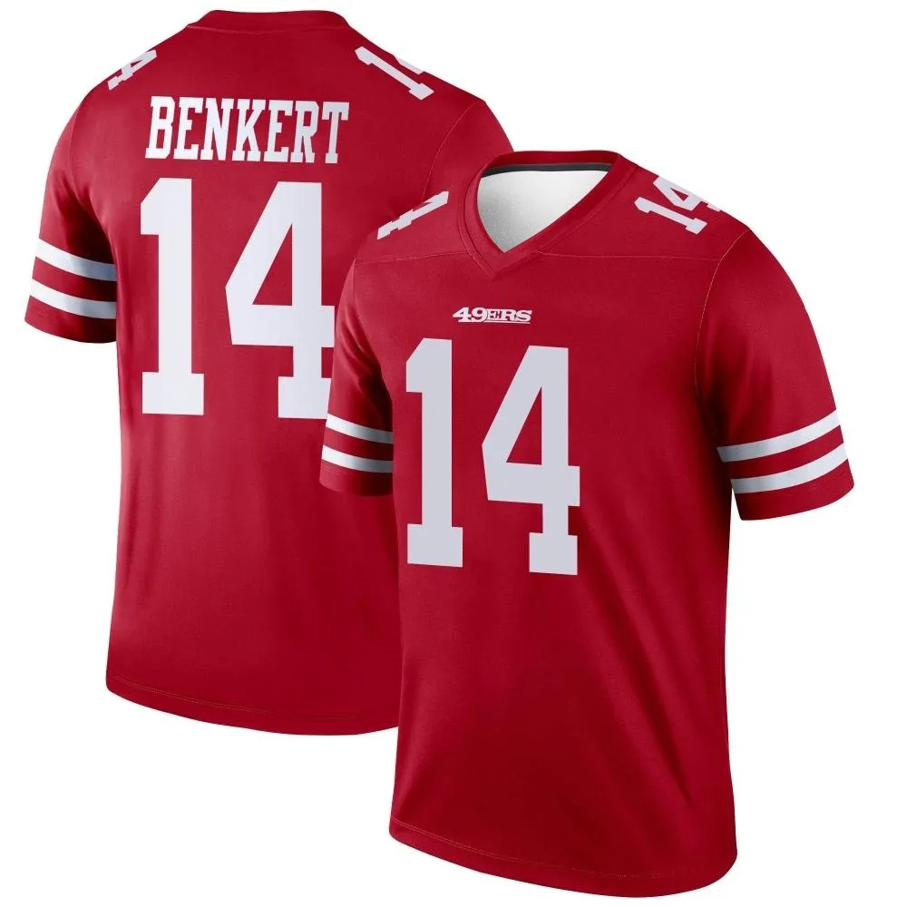 Youth San Francisco 49ers Kurt Benkert Nike Legend Scarlet Jersey Youth San Francisco 49ers Kurt Benkert Nike Legend Scarlet Jersey