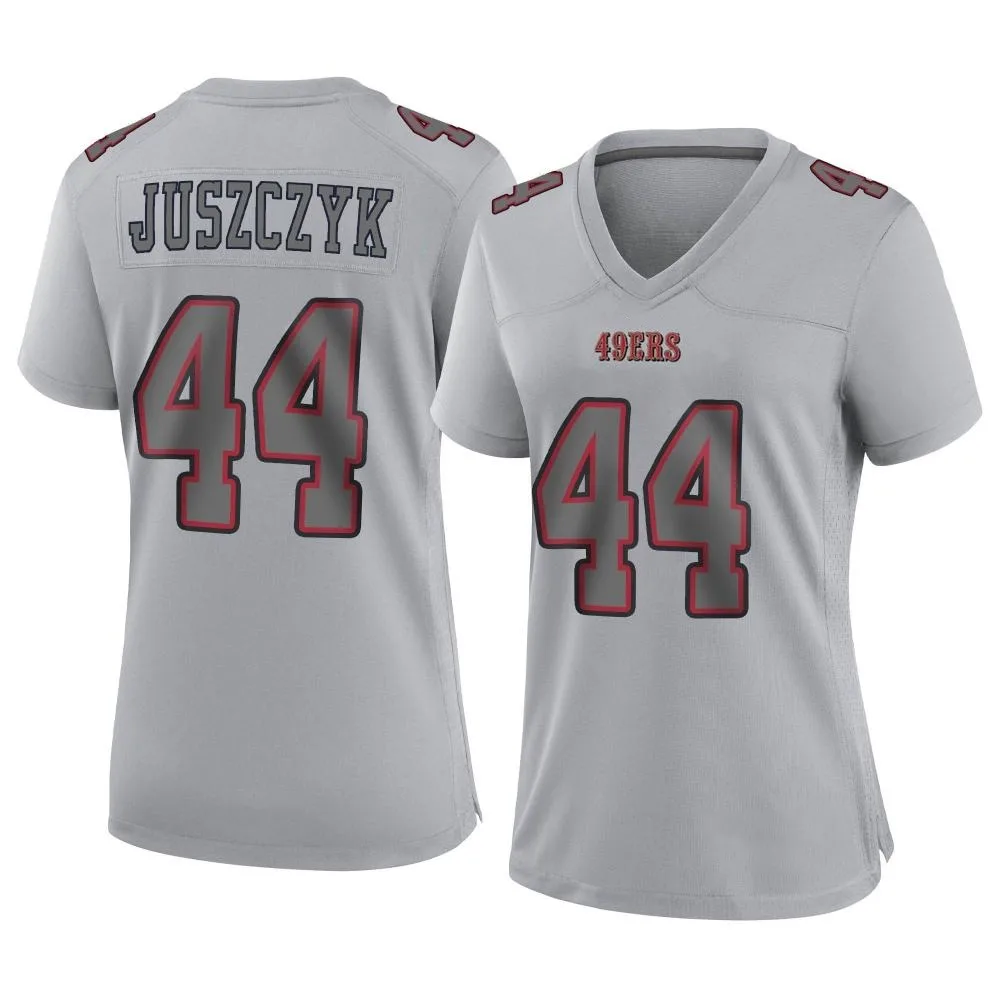 Women's San Francisco 49ers Kyle Juszczyk Nike Atmosphere Fashion Game Gray Jersey Women's San Francisco 49ers Kyle Juszczyk Nike Atmosphere Fashion Game Gray Jersey