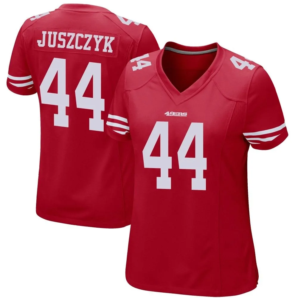 Women's San Francisco 49ers Kyle Juszczyk Nike Team Color Game Red Jersey Women's San Francisco 49ers Kyle Juszczyk Nike Team Color Game Red Jersey