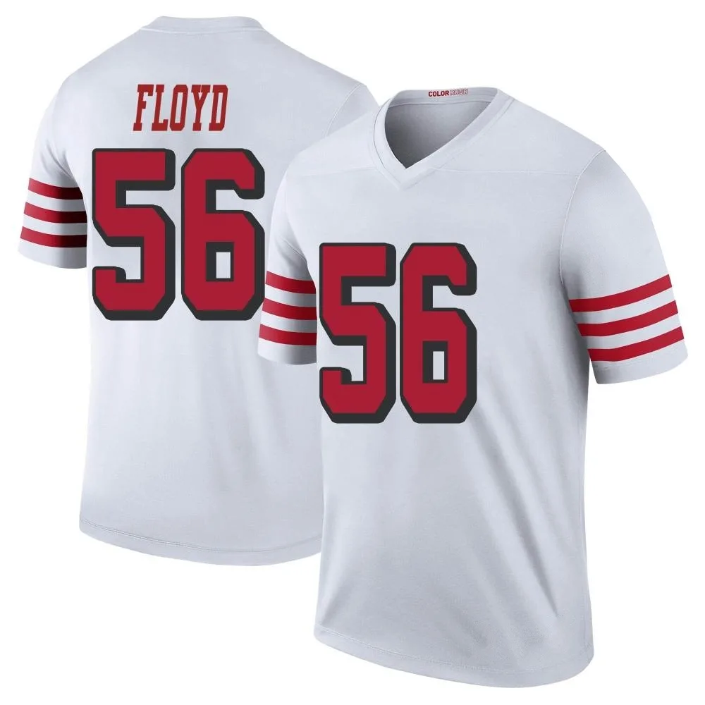 Men's San Francisco 49ers Leonard Floyd Nike Color Rush Legend White Jersey Men's San Francisco 49ers Leonard Floyd Nike Color Rush Legend White Jersey