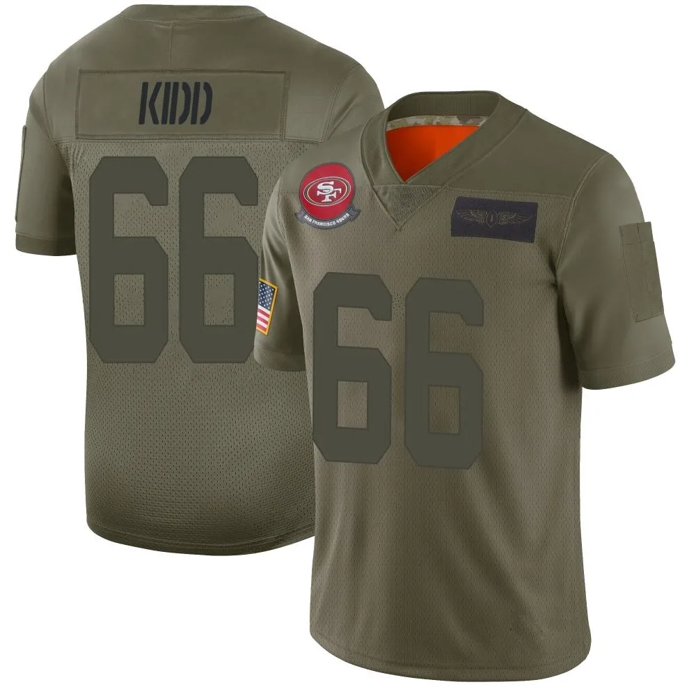 Men's San Francisco 49ers Lewis Kidd Nike 2019 Salute To Service Limited Camo Jersey Men's San Francisco 49ers Lewis Kidd Nike 2019 Salute To Service Limited Camo Jersey
