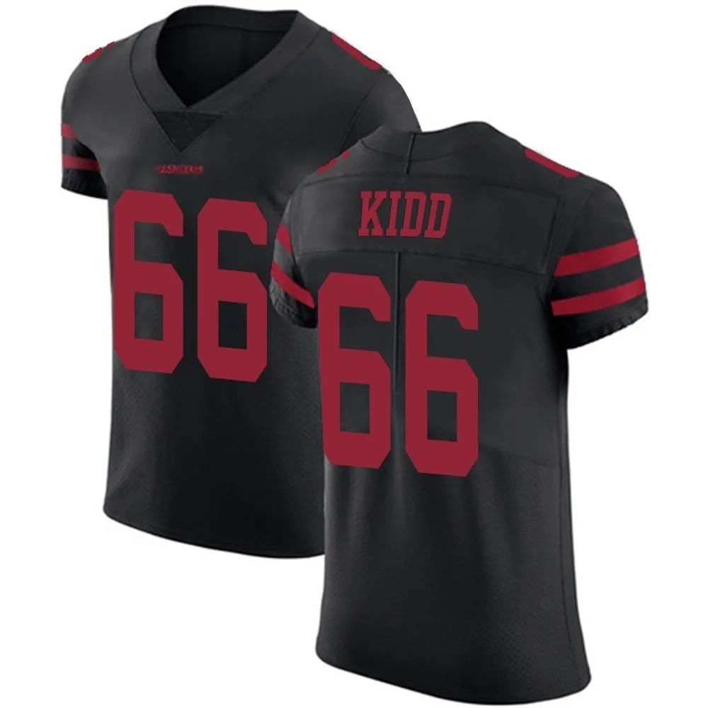 Men's San Francisco 49ers Lewis Kidd Nike Alternate Vapor Untouchable Elite Black Jersey Men's San Francisco 49ers Lewis Kidd Nike Alternate Vapor Untouchable Elite Black Jersey