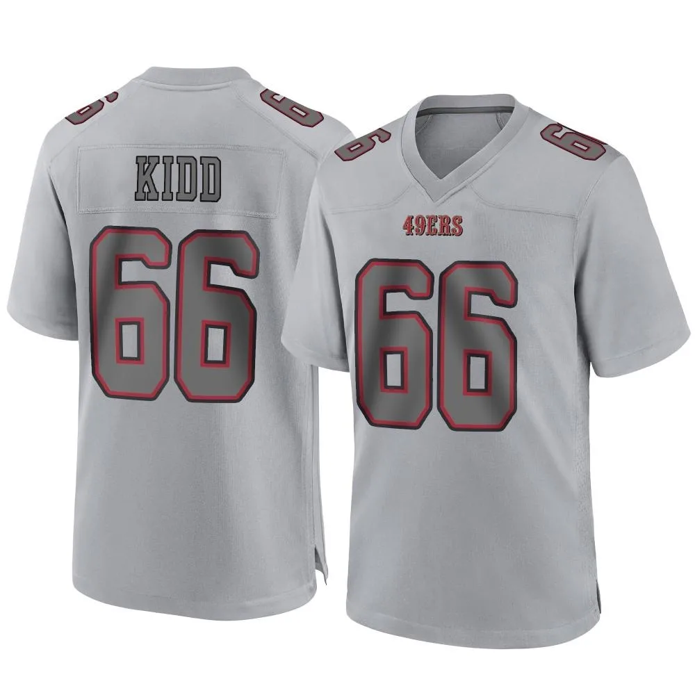 Men's San Francisco 49ers Lewis Kidd Nike Atmosphere Fashion Game Gray Jersey Men's San Francisco 49ers Lewis Kidd Nike Atmosphere Fashion Game Gray Jersey