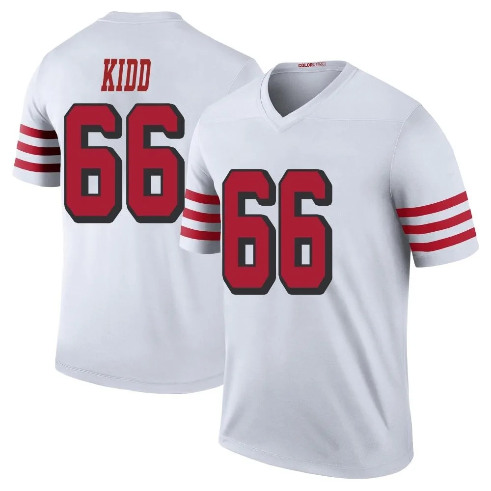 Men's San Francisco 49ers Lewis Kidd Nike Color Rush Legend White Jersey Men's San Francisco 49ers Lewis Kidd Nike Color Rush Legend White Jersey