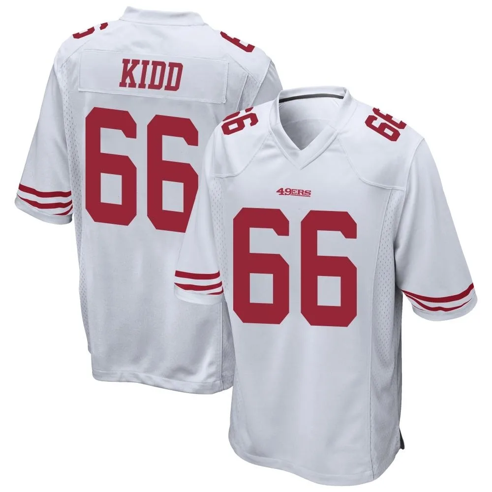 Men's San Francisco 49ers Lewis Kidd Nike Game White Jersey Men's San Francisco 49ers Lewis Kidd Nike Game White Jersey