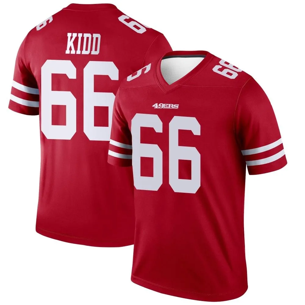 Men's San Francisco 49ers Lewis Kidd Nike Legend Scarlet Jersey Men's San Francisco 49ers Lewis Kidd Nike Legend Scarlet Jersey
