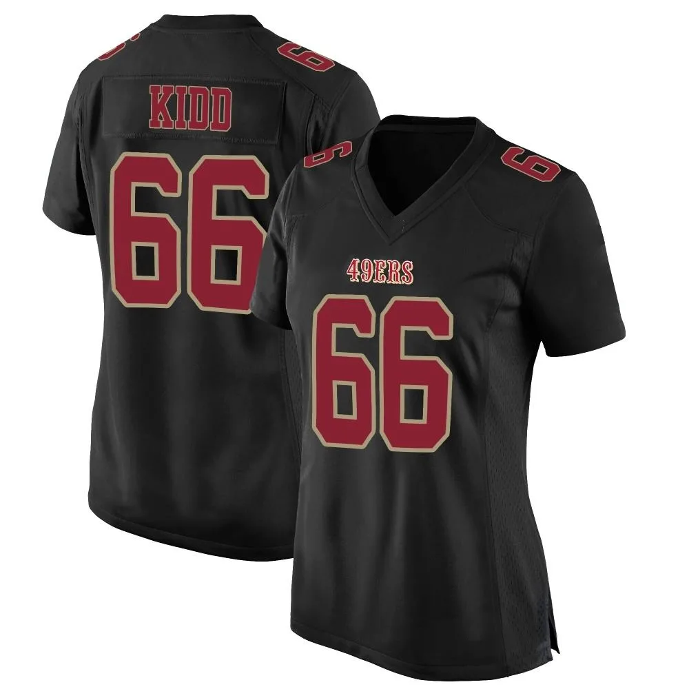 Women's San Francisco 49ers Lewis Kidd Nike Fashion Game Black Jersey Women's San Francisco 49ers Lewis Kidd Nike Fashion Game Black Jersey