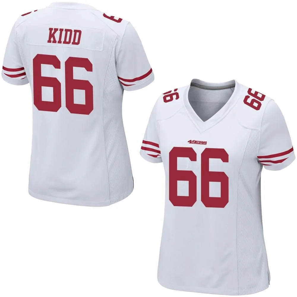 Women's San Francisco 49ers Lewis Kidd Nike Game White Jersey Women's San Francisco 49ers Lewis Kidd Nike Game White Jersey