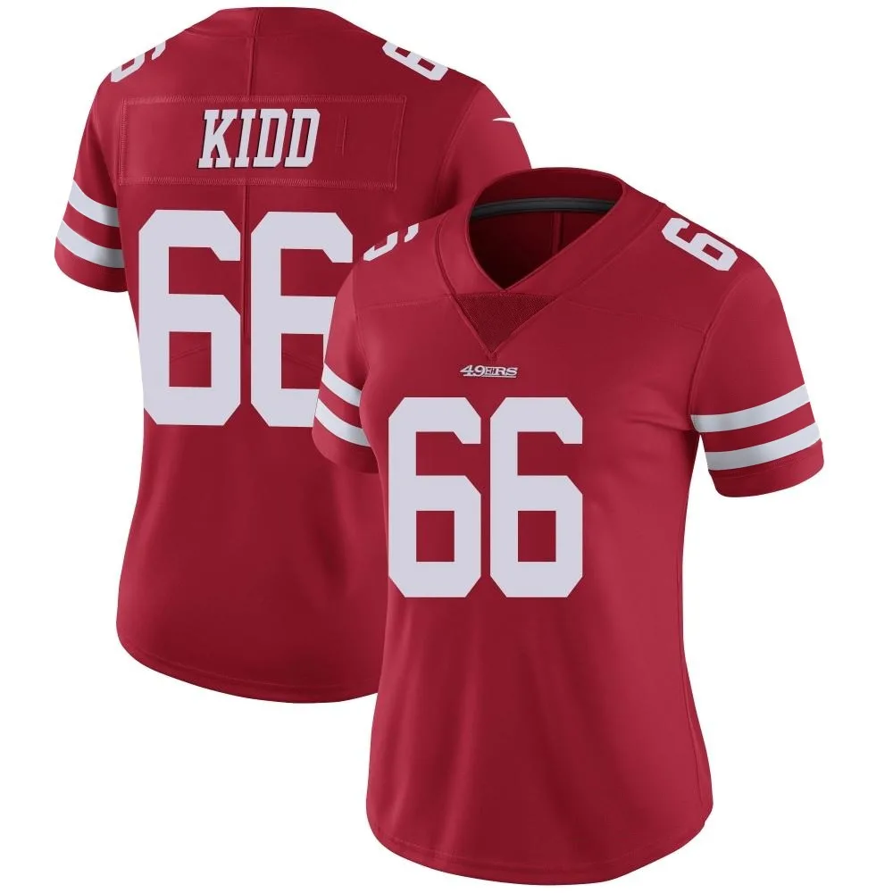 Women's San Francisco 49ers Lewis Kidd Nike Team Color Vapor Untouchable Limited Red Jersey Women's San Francisco 49ers Lewis Kidd Nike Team Color Vapor Untouchable Limited Red Jersey