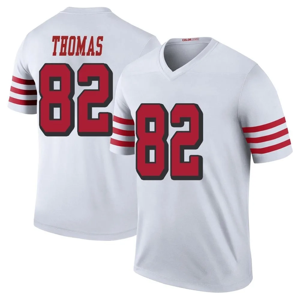Men's San Francisco 49ers Logan Thomas Nike Color Rush Legend White Jersey Men's San Francisco 49ers Logan Thomas Nike Color Rush Legend White Jersey